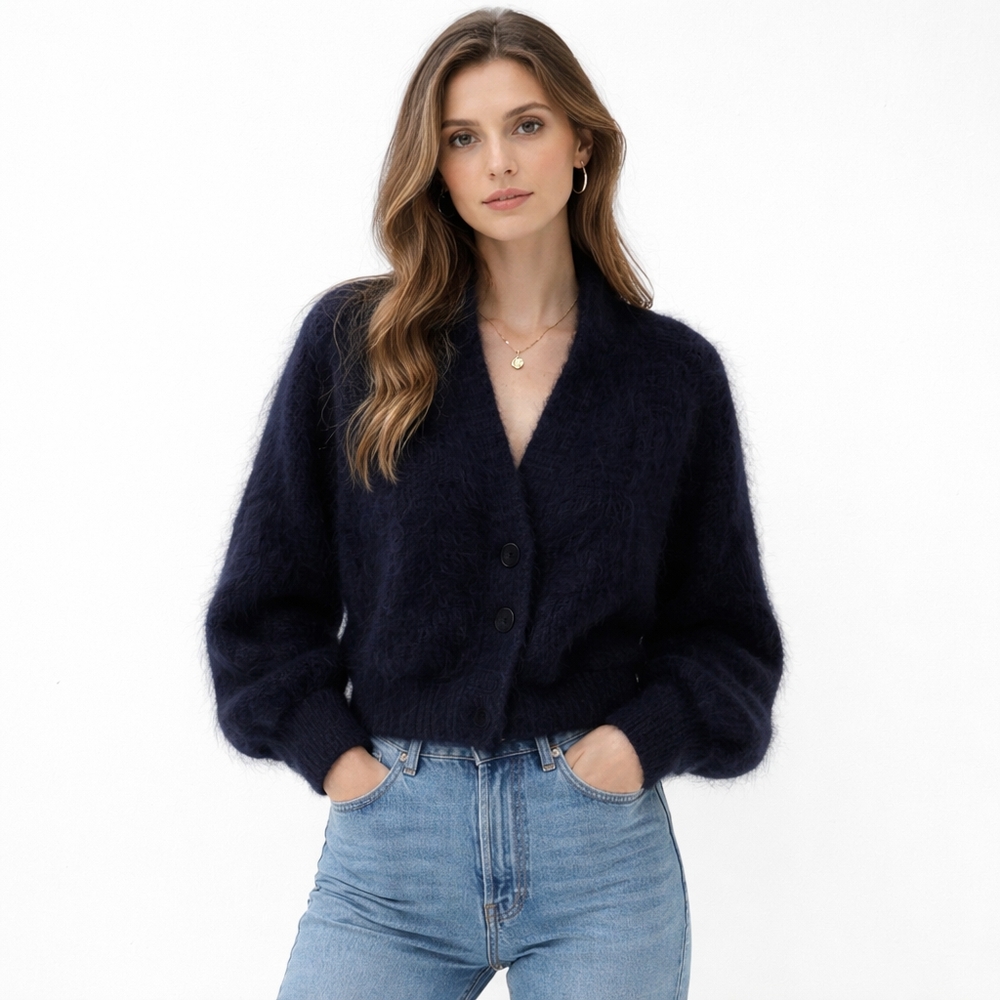 Vintage Wool Mohair Woof Design From Scotland Sweater